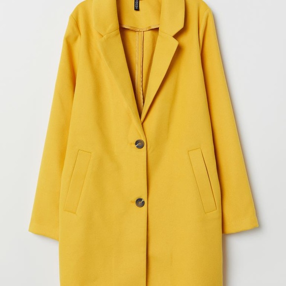 H\u0026M | Jackets \u0026 Coats | Yellow Coat 